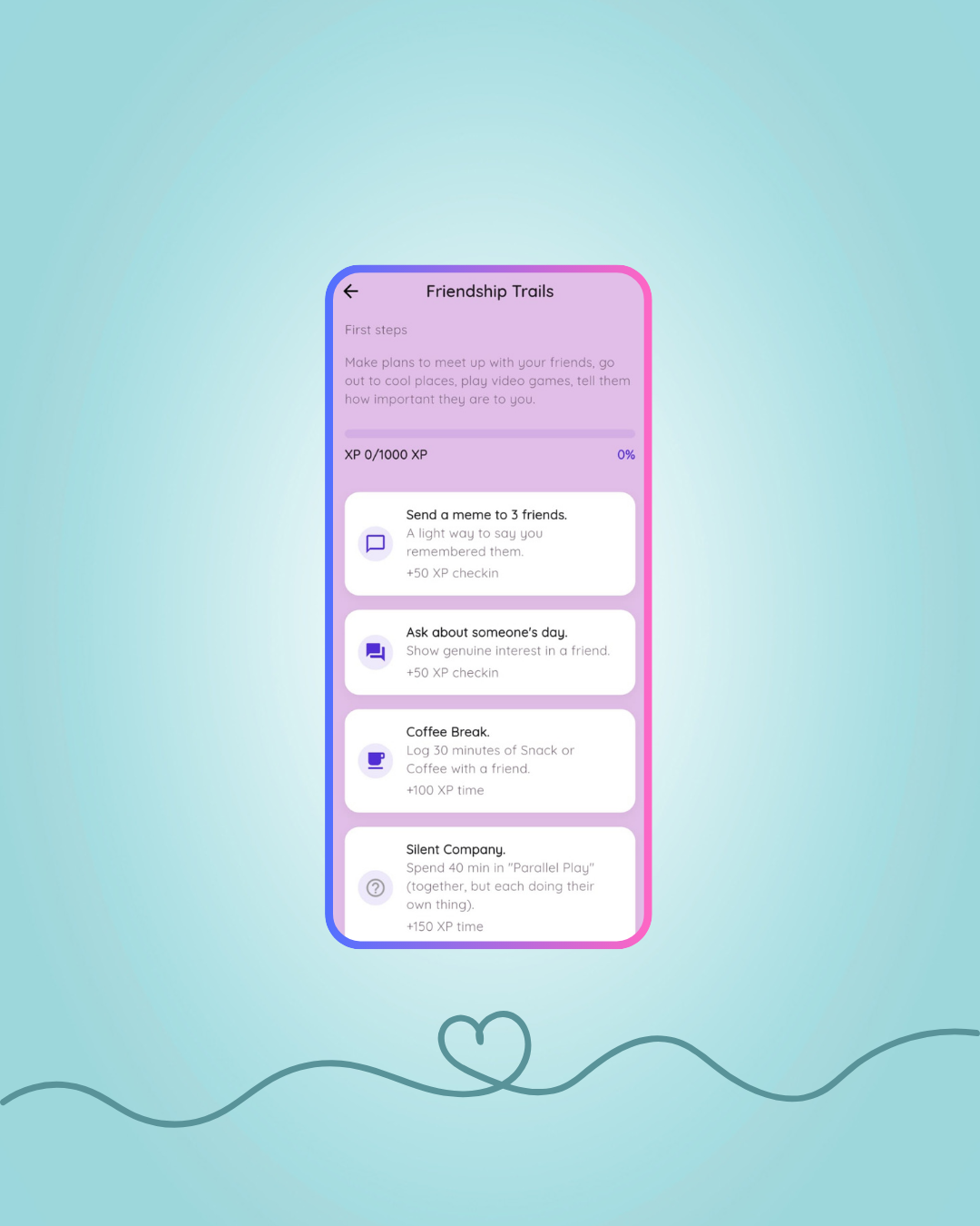 Friendship Trails with daily tasks