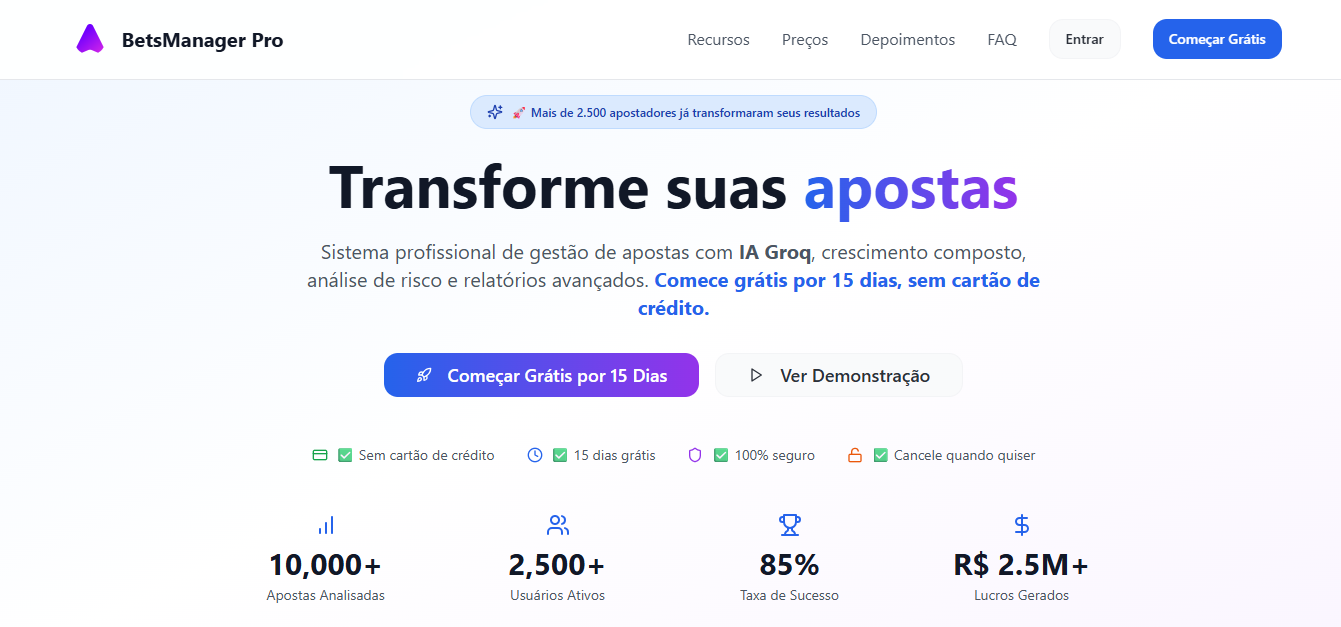 BetsManager Pro screenshot 1