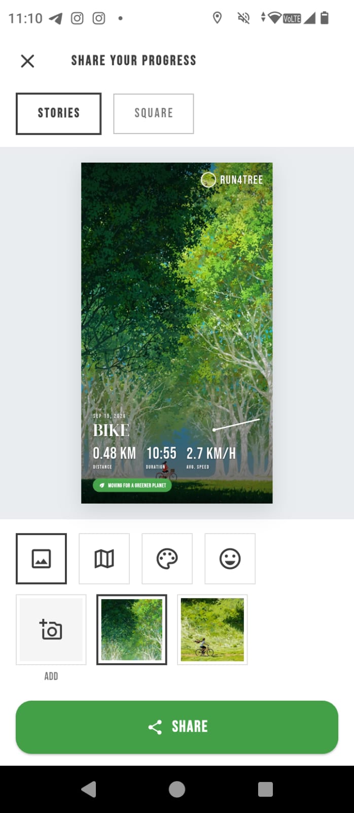 Run4Tree — Share your progress